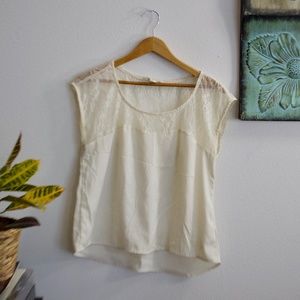 Vintage Forever 21 Cream  Blouse